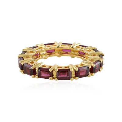 Anillo en plata con Rodolita frambuesa