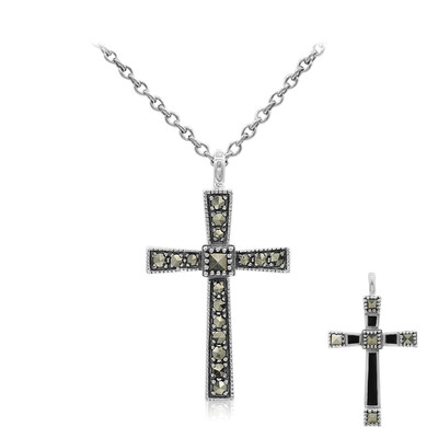 Collar en plata con Marcasita