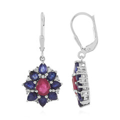 Pendientes en plata con Rubí de Madagascar