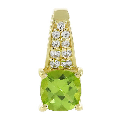 Colgante en oro con Peridoto de cachemira