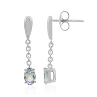 Pendientes en plata con Tanzanita verde