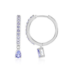 Pendientes en plata con Tanzanita