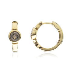 Pendientes en oro con Diáspora de color cambiante (CUSTODANA)