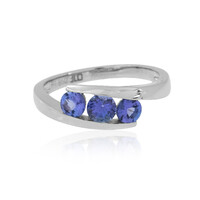 Anillo en platino con Tanzanita AAA