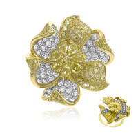 Anillo en oro con Diamante amarillo SI2 (CIRARI)