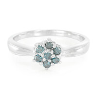 Anillo en plata con Diamante fantasía