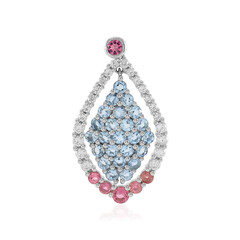 Colgante en plata con Turmalina rosa de Nigeria (Adela Silber)
