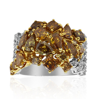 Anillo en oro con Diamante fancy SI2 (CIRARI)