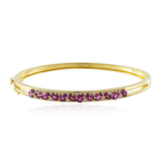 Brazalete en plata con Rodolita