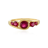 Anillo en plata con Rubí de Madagascar