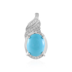 Colgante en plata con Turquesa bella durmiente