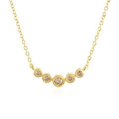 Collar en plata con Diamante I3 champán