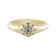 Anillo en plata con Diamante azul I2