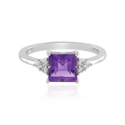 Anillo en plata con Amatista de Marruecos