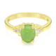 Anillo en plata con Crisoprasa imperial