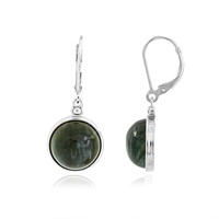 Pendientes en plata con Serafinita