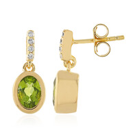 Pendientes en plata con Peridoto