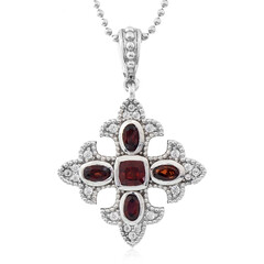 Collar en plata con Granate de Mozambique (Dallas Prince Designs)