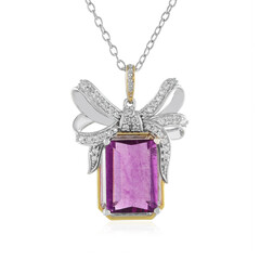 Colgante en plata con Fluorita rosa (Gems en Vogue)