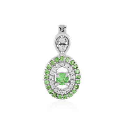 Colgante en plata con Tsavorita de Tanzania