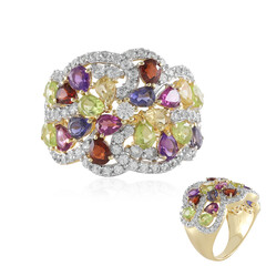 Anillo en plata con Peridoto