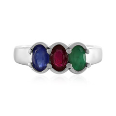 Anillo en plata con Esmeralda de Socoto