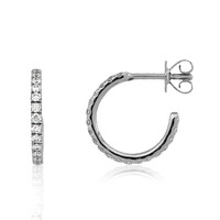 Pendientes en platino con Diamante limpio a lupa F (LUCENT DIAMONDS)