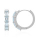 Pendientes en plata con Topacio azul cielo
