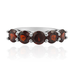 Anillo en plata con Granate