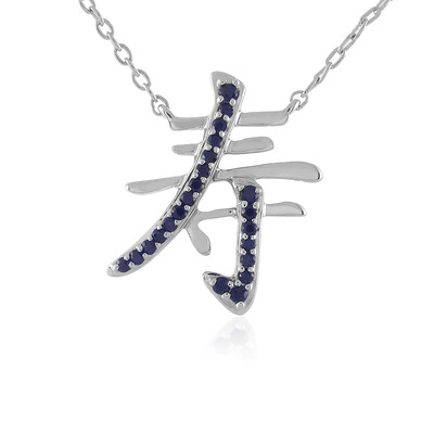 Collar en plata con Zafiro azul