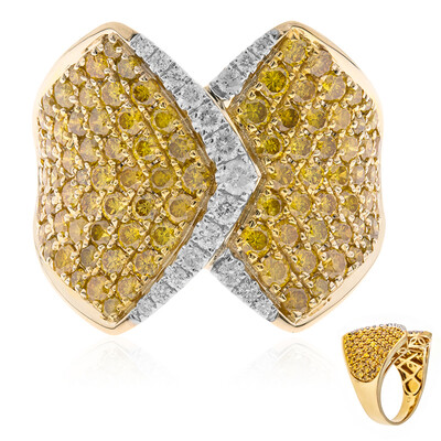 Anillo en oro con Diamante naranja SI2 (CIRARI)