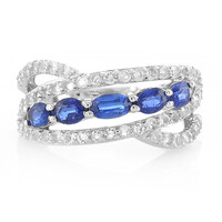 Anillo en plata con Cianita