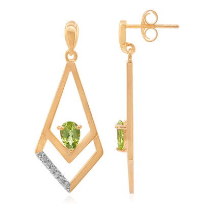 Pendientes en plata con Peridoto