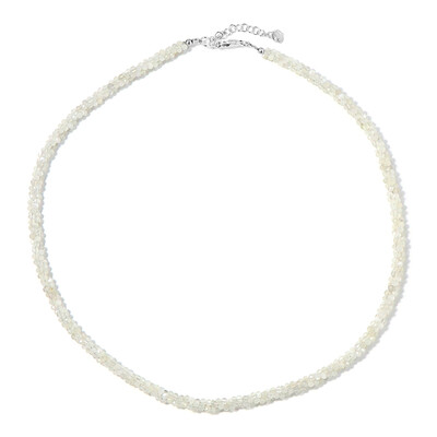 Collar en plata con Piedra de Luna blanca