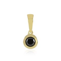 Colgante en oro con Diamante negro