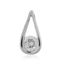 Colgante en platino con Diamante limpio a lupa F (LUCENT DIAMONDS)