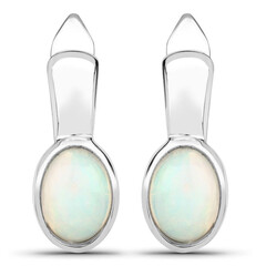 Pendientes en plata con Ópalo de Welo
