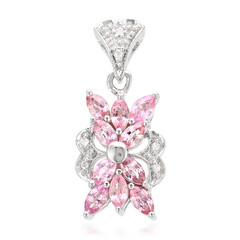 Colgante en plata con Zafiro Padparadscha
