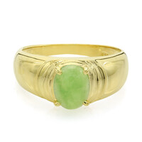 Anillo de hombre en plata con Crisoprasa imperial