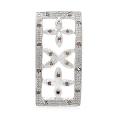 Colgante en plata con Diamante fantasía