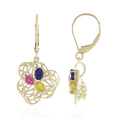 Pendientes en oro con Zafiro amarillo de Madagascar (Ornaments by de Melo)