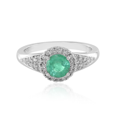 Anillo en plata con Esmeralda de Colombia