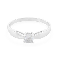 Anillo en plata con Piedra de Luna arcoíris