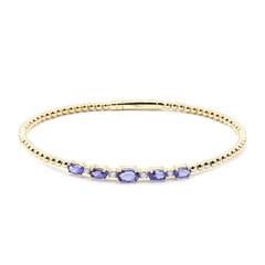 Brazalete en oro con Tanzanita AAA (CIRARI)
