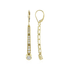 Pendientes en oro con Zircón (KM by Juwelo)