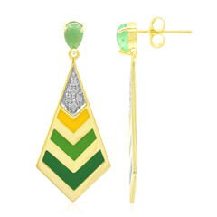 Pendientes en plata con Jade