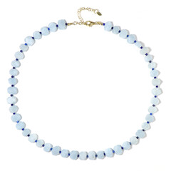 Collar en plata con Aguamarina de Brasil