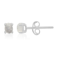 Pendientes en plata con Piedra de Luna arcoíris