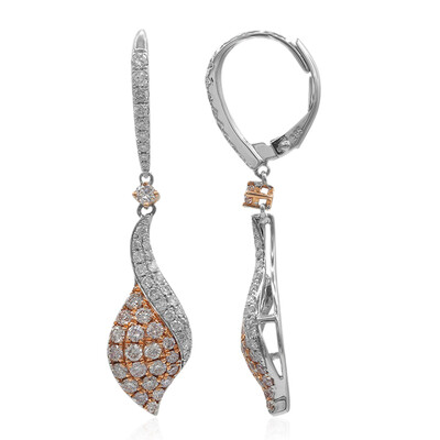 Pendientes en oro con Diamante rosa I1 (CIRARI)