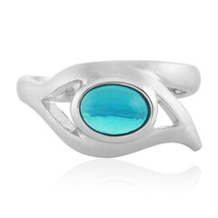 Anillo en plata con Ópalo azul de Etiopía